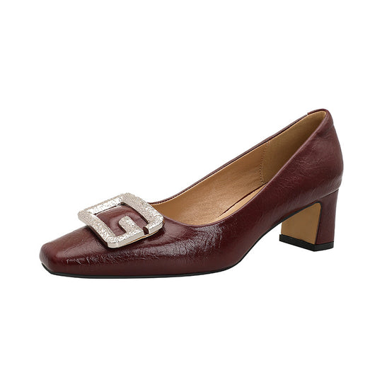 Damen elegante Absatzschuhe mit modischem Schmuckdetail EB