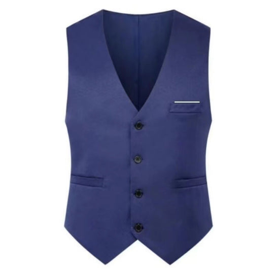 Herren nan elegante Satinweste mit V-Ausschnitt und schmal geschnittene Anzughose EB