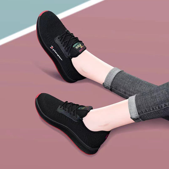 Damen Sportliche Freizeitschuhe mit atmungsaktivem Obermaterial und rutschfester Sohle EB