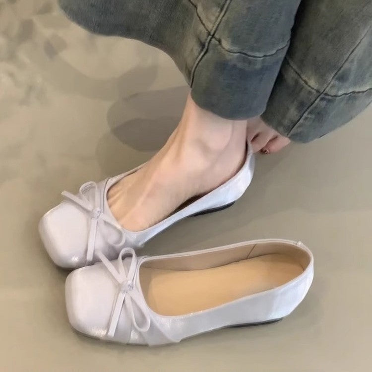 Damen Ballerinas mit dekorativem Schleifendetail und komfortablem Fußbett EB