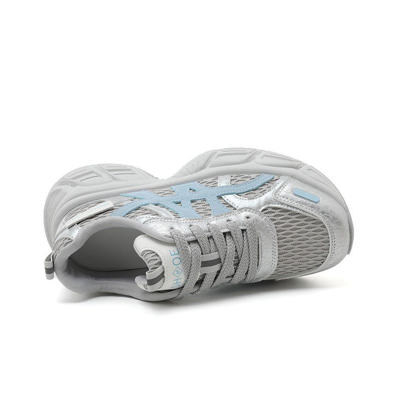 Damen Sportliche Mesh-Sneaker mit atmungsaktiver Laufsohle EB