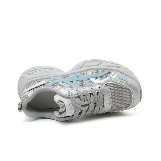 Damen Sportliche Mesh-Sneaker mit atmungsaktiver Laufsohle EB