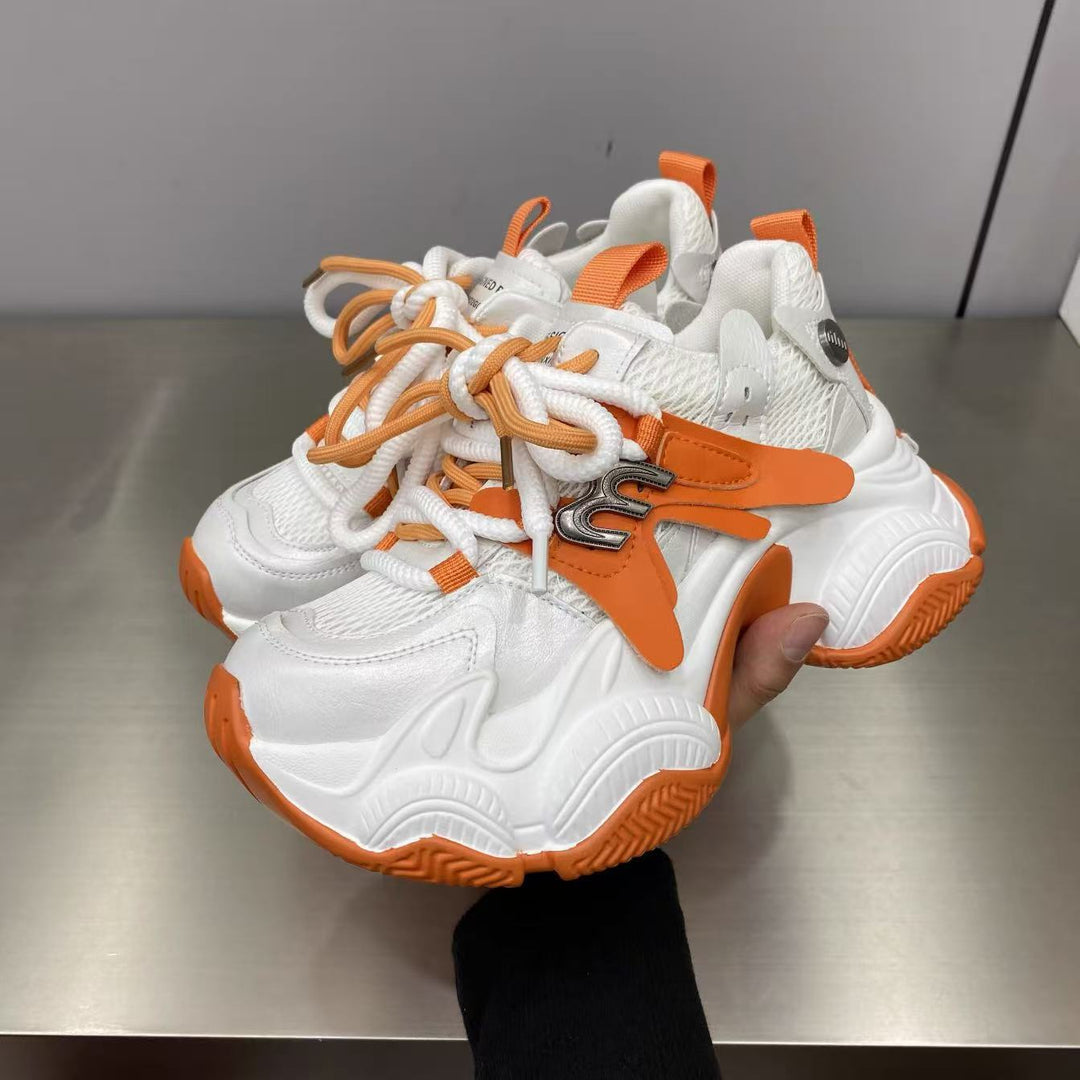 Damen Trendige Chunky Sneakers mit atmungsaktiver Mesh-Oberfläche und innovativer Dämpfung EB