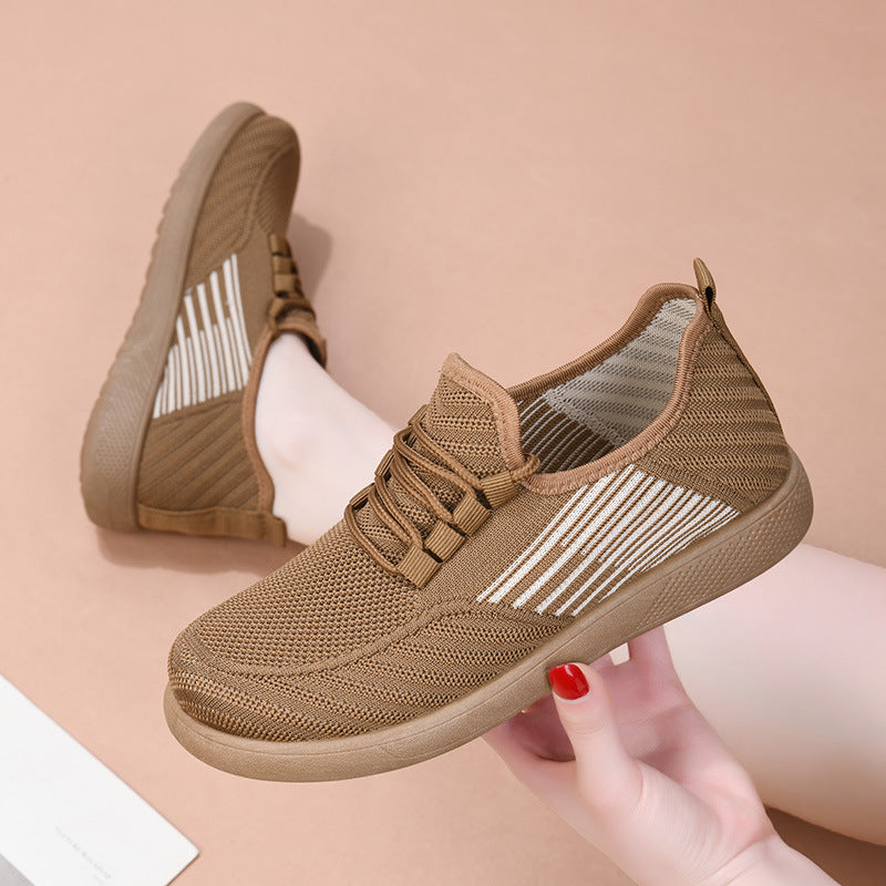Damen Bequeme und stylische Freizeit-Sneaker mit elastischen Einsätzen EB