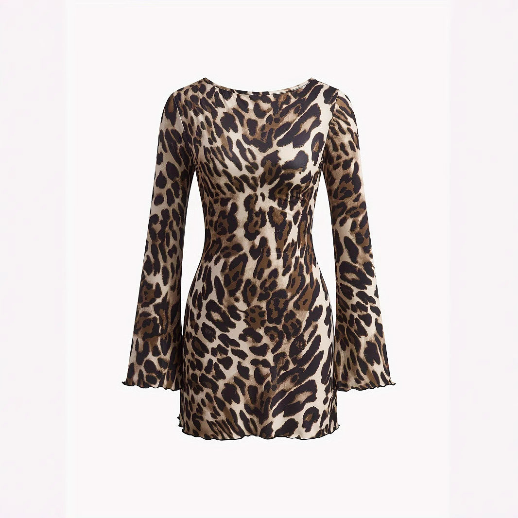 Damen Minikleid im angesagten Leopardenmuster EB