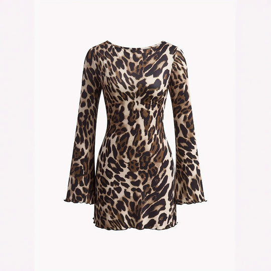 Damen Minikleid im angesagten Leopardenmuster EB