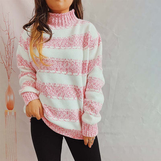 EB | Weiche Strickjacke mit Strukturierten Streifen Acryl Komfortabel und Warm