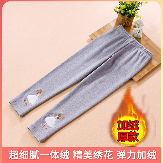Mädchen Leggings mit buntem Applikationsdesign EB