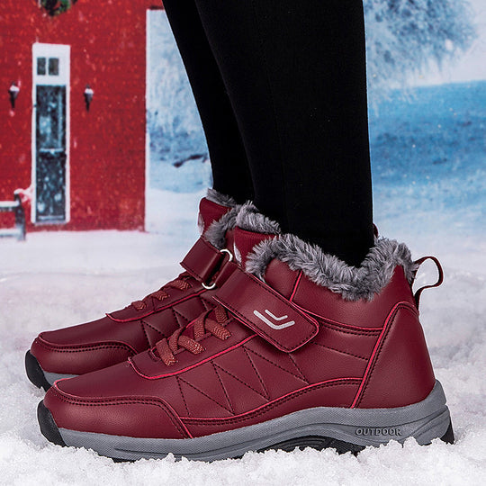 Damen Winterstiefel mit dickem Futter und rutschfester Sohle EB