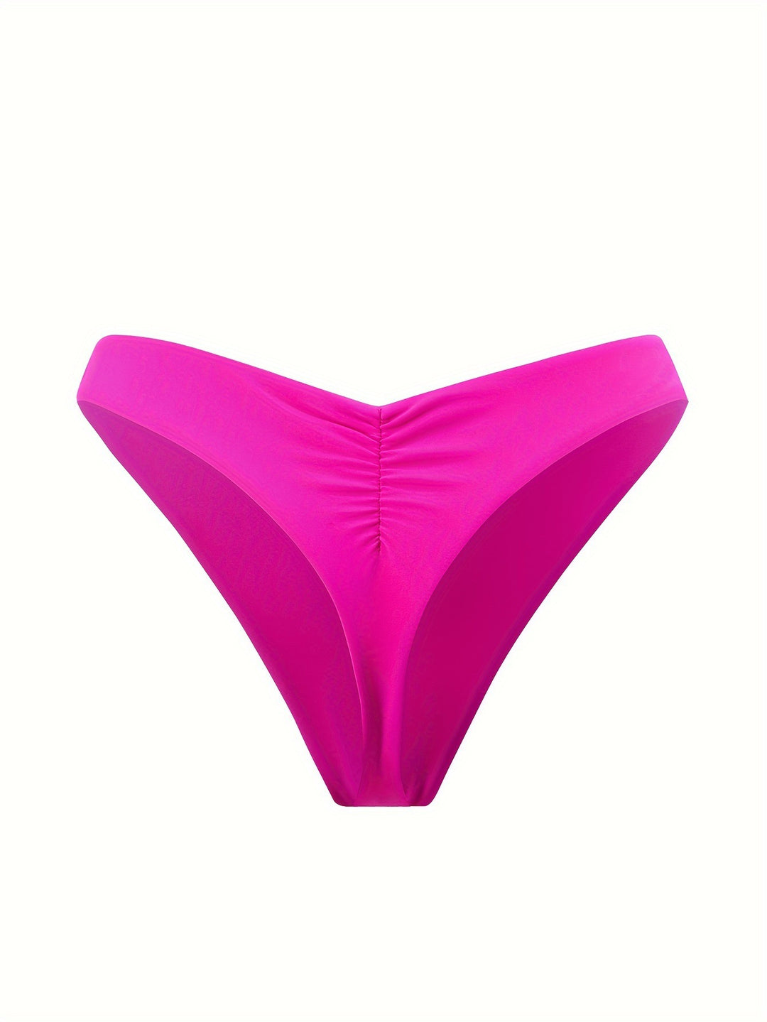 Damen Bikini-Höschen mit seitlichen Rüschendetails und hohem Schnitt EB