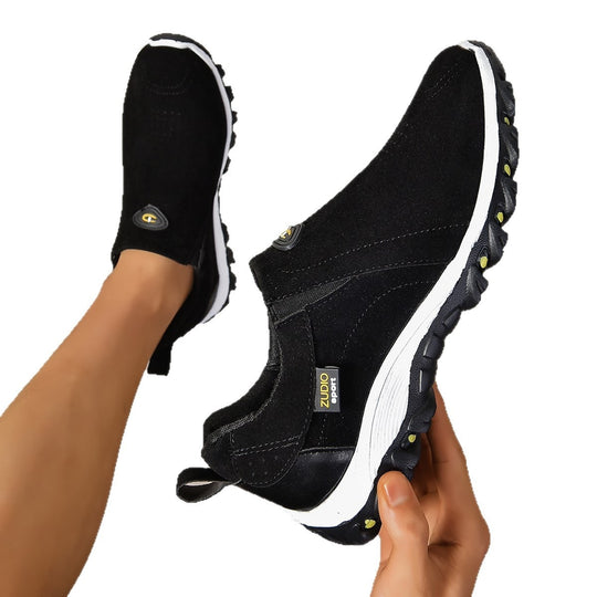 Damen Sportliche Slip-On Sneakers EB