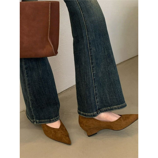 Damen elegante Slipper mit schönem Schleifendetail EB