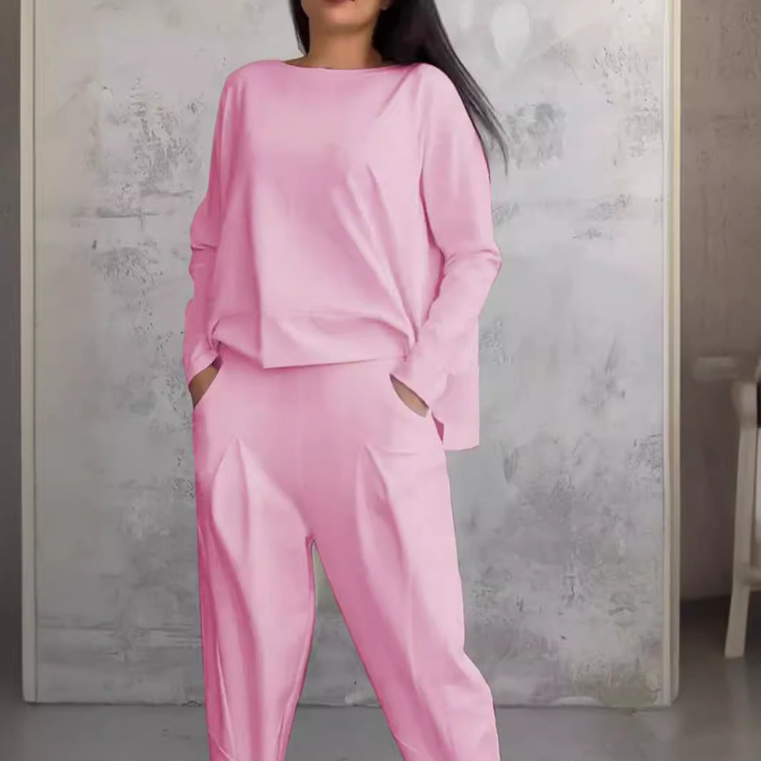 Damen lässiges Zweiteiliges Set aus hochwertiger Viskose EB