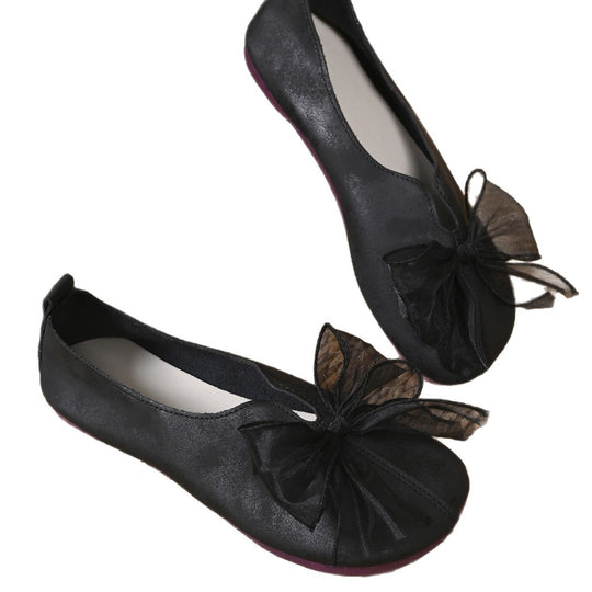 Damen Ballerinas mit dekorativem Schleifen-Detail EB