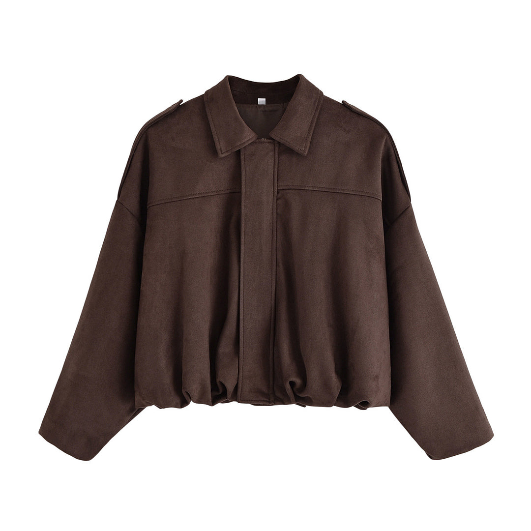 Damen modische Oversized-Jacke im lässigen Look EB