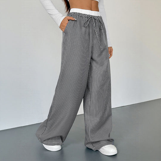 Damen Bequeme Joggpants mit lässigem Streifenmuster EB