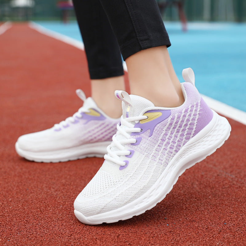 Damen Leichte Laufschuhe mit atmungsaktivem Obermaterial und stoßdämpfender Sohle EB