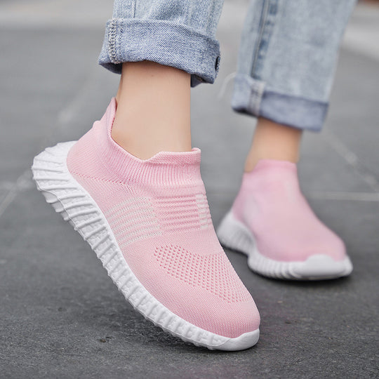 Damen Hochinnovative Slip-On Sneakers mit atmungsaktivem Obermaterial und flexibler Sohle EB
