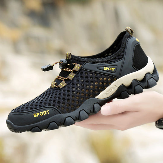 Damen Atmungsaktive und rutschfeste Sportschuhe mit elastischem Schnellschnürsystem EB