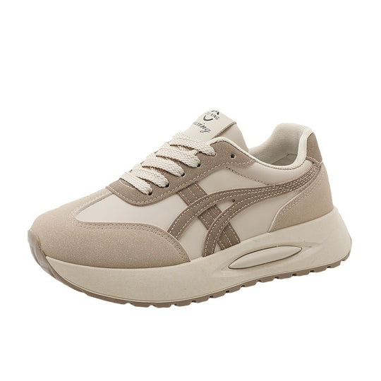 Damen Plattform-Sneaker mit atmungsaktiver Mesh-Oberfläche und stoßdämpfendem Sohlenprofil EB