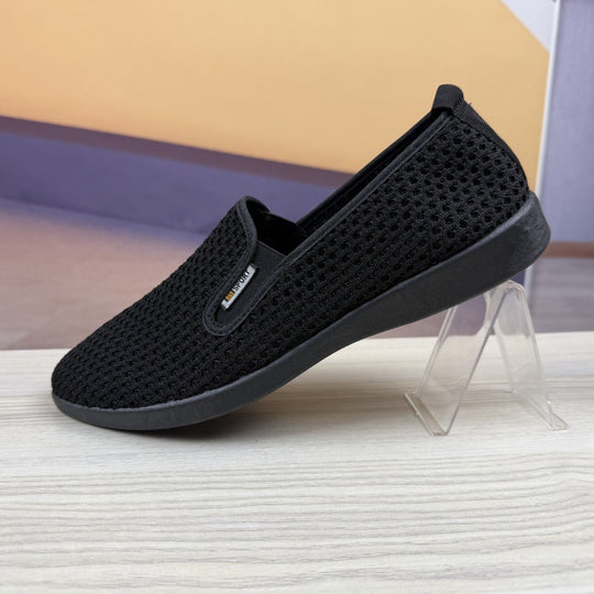 Damen Atmungsaktive Slip-On Sneakers mit flexiblem Netzobermaterial EB