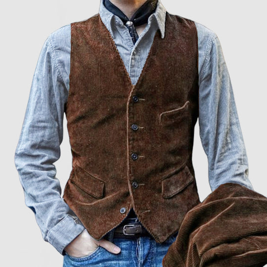Herren elegante Weste aus Cord EB