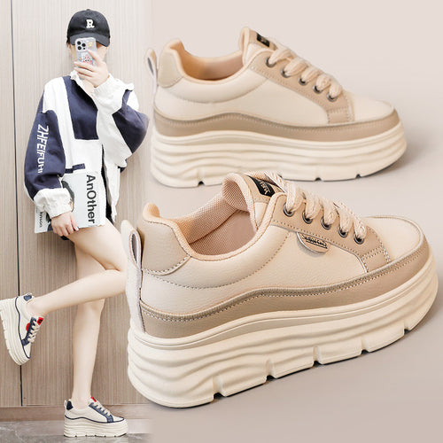 Damen modische Plateau-Sneaker mit ergonomischer Dämpfung EB