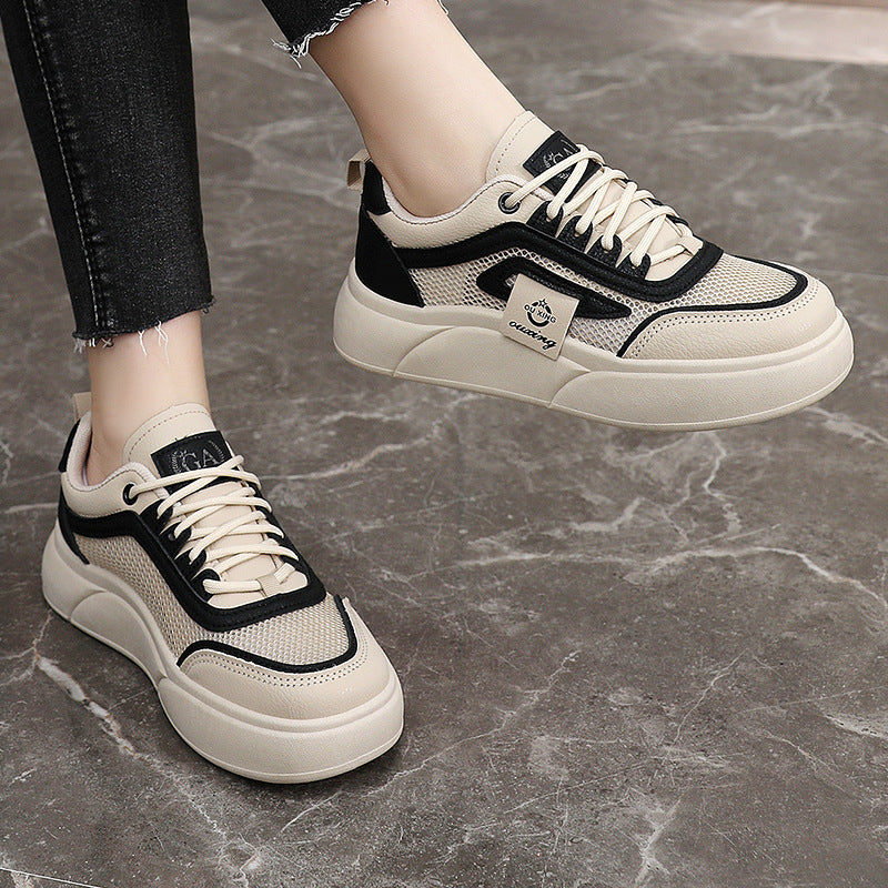 Damen Sportliche Sneakers mit atmungsaktiver Mesh-Oberfläche und elastischer Sohle EB