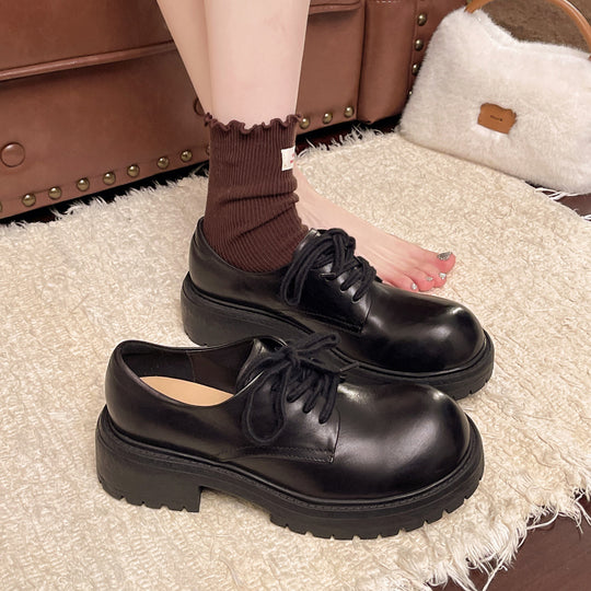 Damen Schnürschuhe mit robustem Blockabsatz und gepolstertem Fußbett EB
