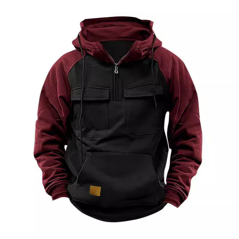 Herren Funktioneller Hoodie mit praktischen Taschen und innovativem Design EB