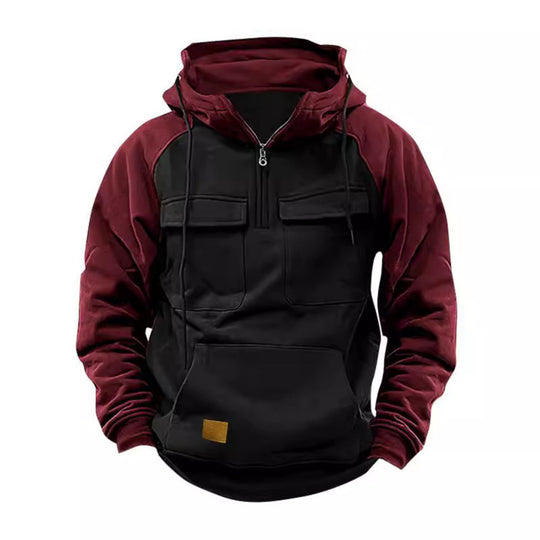 Herren Funktioneller Hoodie mit praktischen Taschen und innovativem Design EB