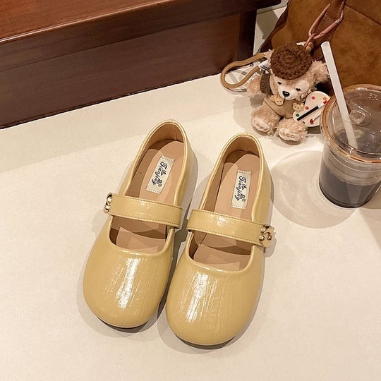 Damen elegante Mary Jane Ballerinas mit modischem Schnallenakzent EB