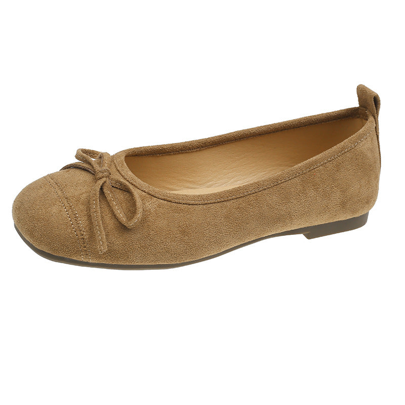 Damen Ballerinas mit feinem Schleifen-Detail aus柔igem Material EB
