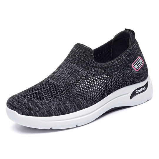 Damen Atmungsaktive Slip-On Sneakers mit weichem Stretch-Obermaterial EB
