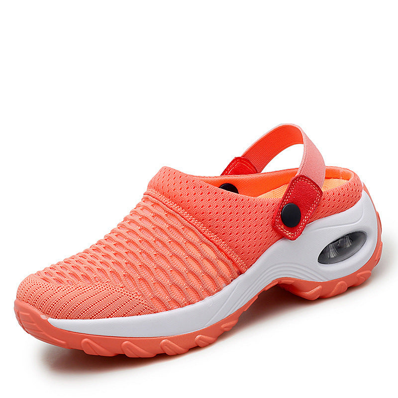 Damen  atmungsaktive Mesh-Clogs mit luftgepolsterter Dämpfungssohle und verstellbarem Fersenriemen EB