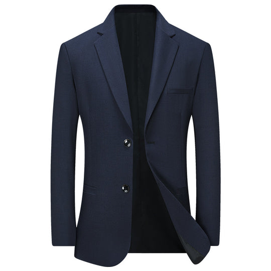 Herren Leichter Leinenblazer Slim-Fit Zweiknopf-Sakko atmungsaktiv EB