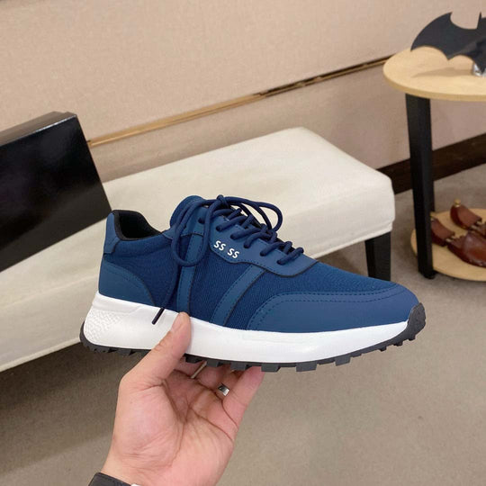 Damen Sportliche Sneakers mit dämpfender Sohle und atmungsaktiver Mesh-Oberfläche EB