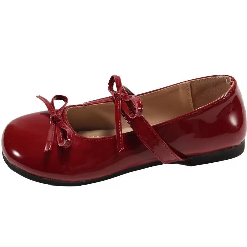 Damen Ballerinas mit elegante Schleifen und beschichtetem Obermaterial EB
