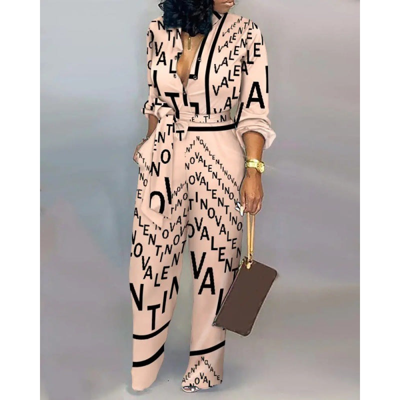 Damen Denim Jumpsuit mit modischem Patchwork-Design und praktischen Taschen EB