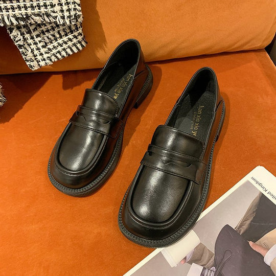 Damen elegante Mokassins mit modischem Riemen und rutschfester Sohle EB