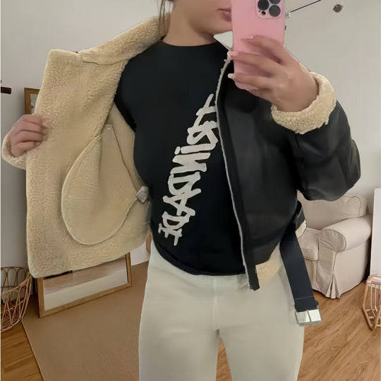 Damen robuste und stylische jacke mit Innenfutter EB