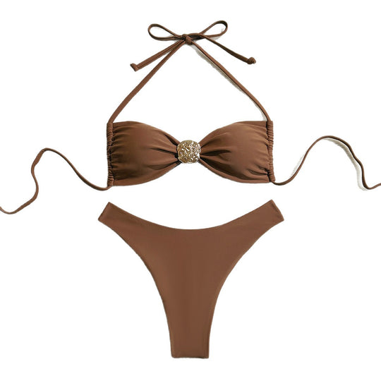 Damen Glamouröser Monokini mit modischen Cut-Outs EB