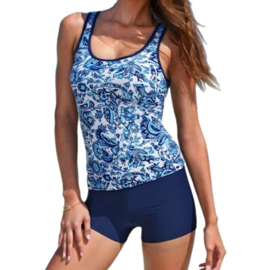 Damen Hochwertiger Sport-Badeanzug mit floralem Muster EB