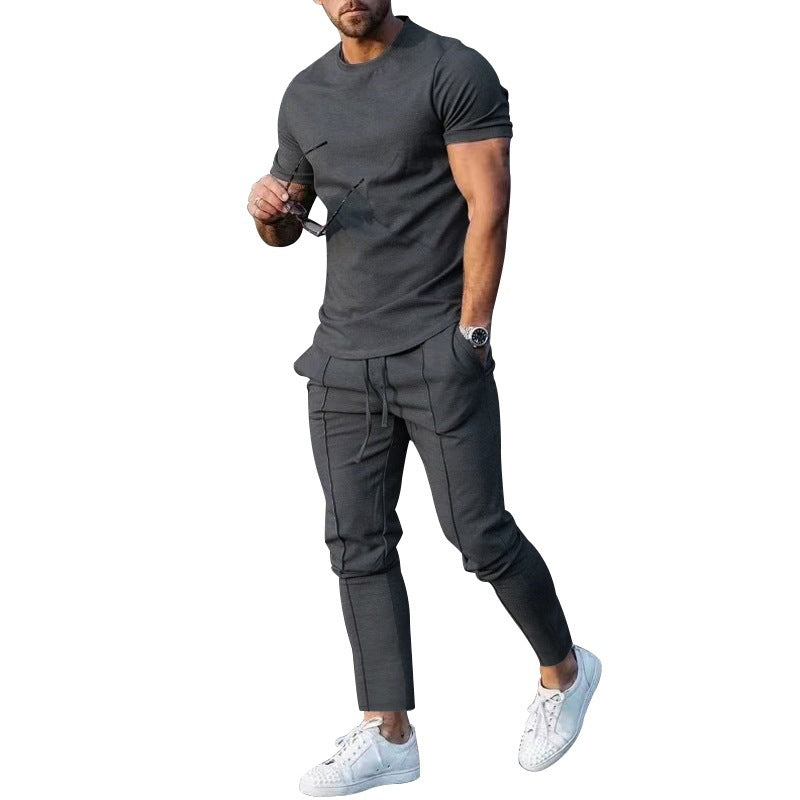 Herren lässiges T-Shirt und Jogginghose Set EB