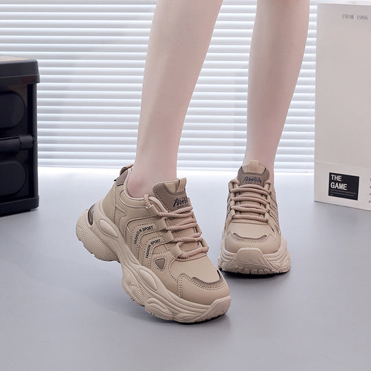 Damen Chunky Sneakers mit gepolsterter Laufsohle und atmungsaktivem Obermaterial EB