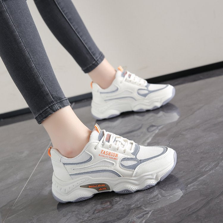 Damen Modische Sneakers mit komfortabler Dämpfung und atmungsaktivem Mesh-Obermaterial EB