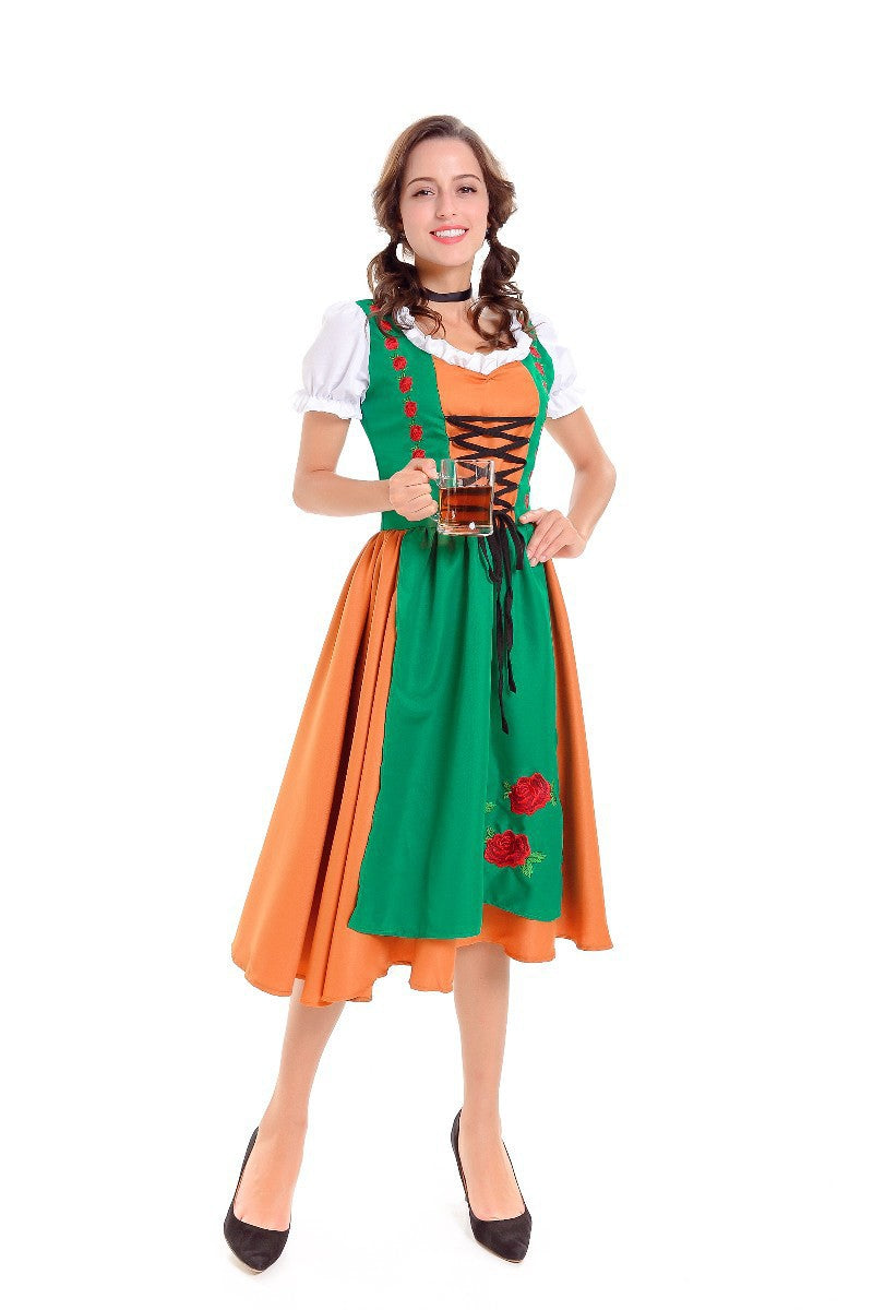 Damen Trachtenkleid mit romantischem Schnitt und verzierter Schürze EB