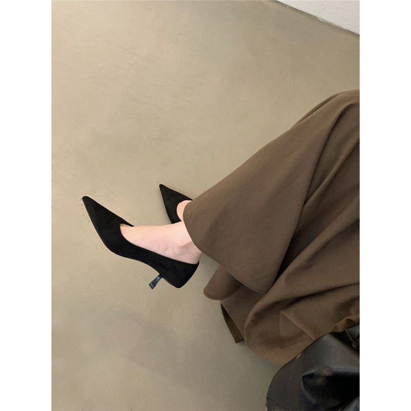 Damen spitze Pumps mit elegantem Absatz EB