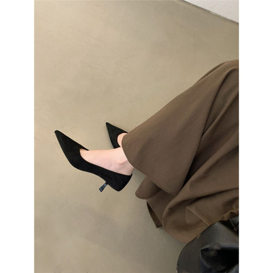 Damen spitze Pumps mit elegantem Absatz EB