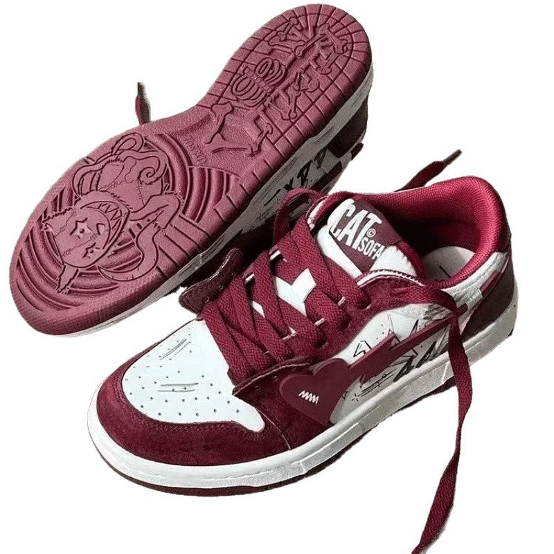 Damen Sportliche Lifestyle-Sneaker mit angesagtem Vintage-Design EB